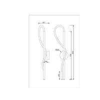 Applique Da Parete Moderno Tau Alluminio Oro Luce Led 13W