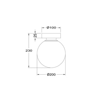 Applique Contemporanea Basic Form Gree Metallo Oro 1 Luce