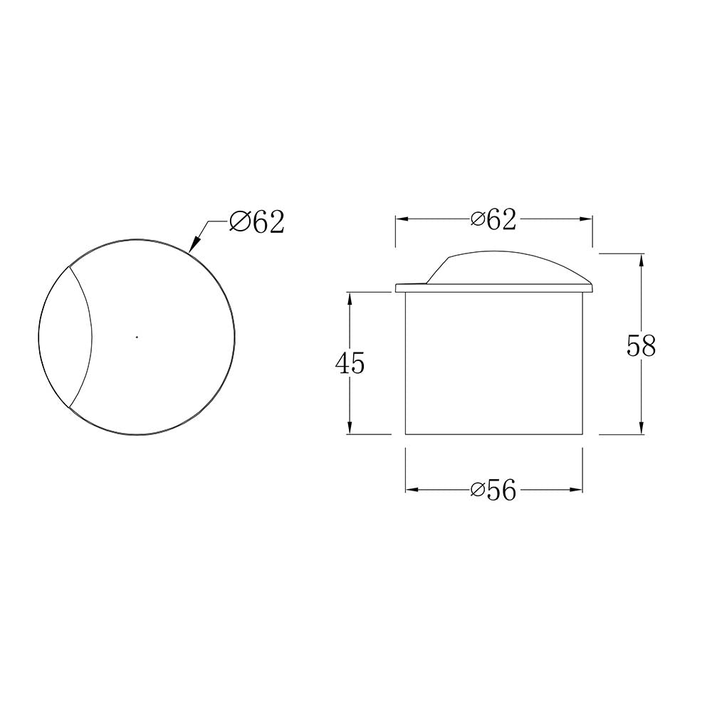 Segnapasso Da Esterno Moderno Biscotti Led Integrato 3W Alluminio Bianco Ip65