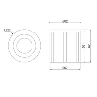 Segnapasso Da Esterno Moderno Limo Led Integrato 3W Alluminio Bianco Ip65