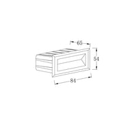 Segnapasso Da Esterno Moderno Bosca Led Integrato 3W Metallo Bianco Ip65