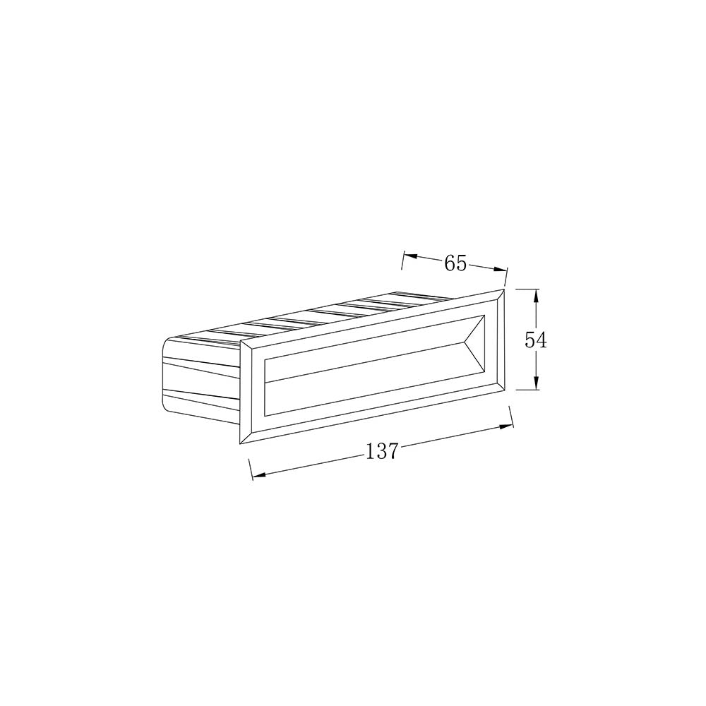 Segnapasso Da Esterno Moderno Bosca Led Integrato 5W Metallo Bianco Ip65