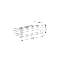 Segnapasso Da Esterno Moderno Bosca Led Integrato 5W Metallo Bianco Ip65