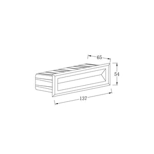 Segnapasso Da Esterno Moderno Bosca Led Integrato 5W Metallo Bianco Ip65
