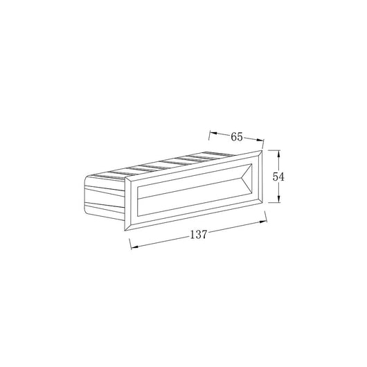 Segnapasso Da Esterno Moderno Bosca Led Integrato 5W Metallo Bianco Ip65