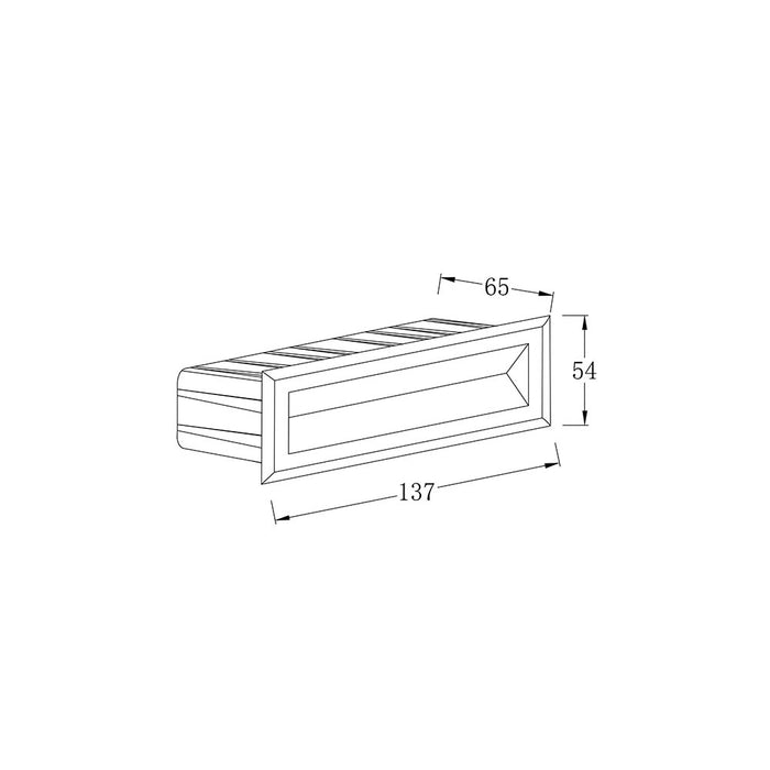 Segnapasso Da Esterno Moderno Bosca Led Integrato 5W Metallo Bianco Ip65
