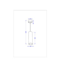 Lampadario Moderno Focus Led Alluminio Bianco Led Integrato 12W Ip20 4000K