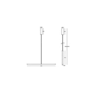 Lampadario A Sospensione Moderno Supersymmetry Alluminio Bianco 1 Luce Led 17W