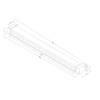 Lampada Per Binari Points Rot Alluminio Bianco Led Integrato 20W Ip20 3000K