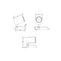 Faretto Per Binari Vuoro Alluminio Bianco Led Integrato 26W Ip20