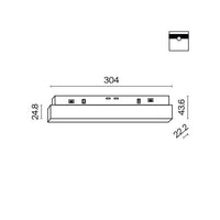Lampada Binario Basis Alluminio Nero Led Integrato 12W Ip20 3000K