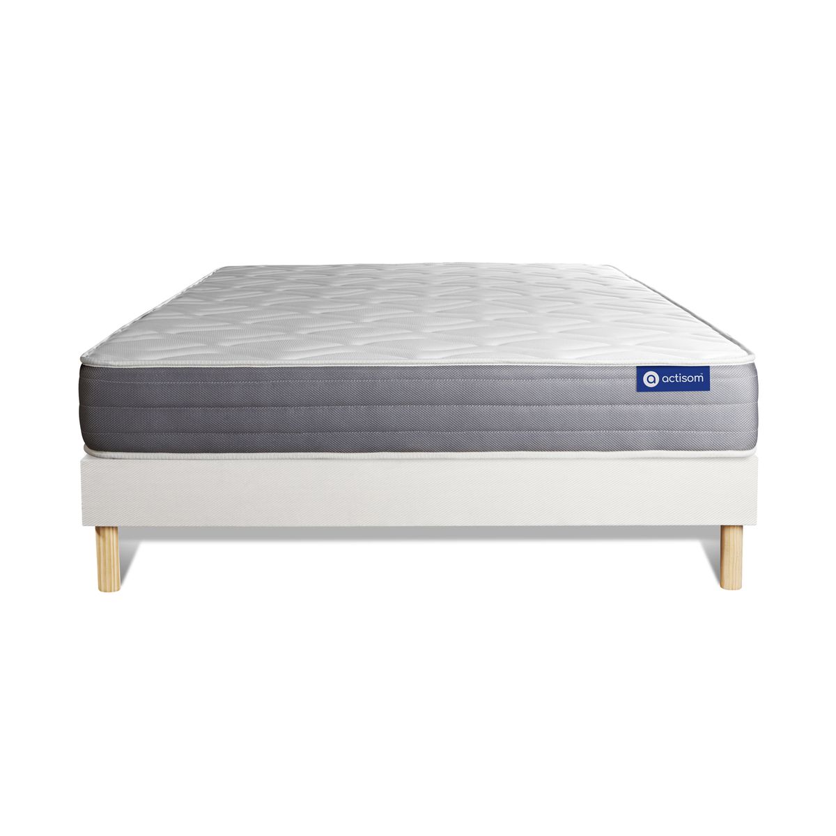 Kit rete e materasso Actiflex dream 130x220cm - Spessore : 22cm - Molle insacchettate e memory foam - Moderatamente rigido