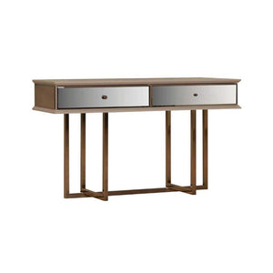 Dresser Eliza gambe oro e 2 cassetti finitura vizon cream 140.5x45.5x80.3H