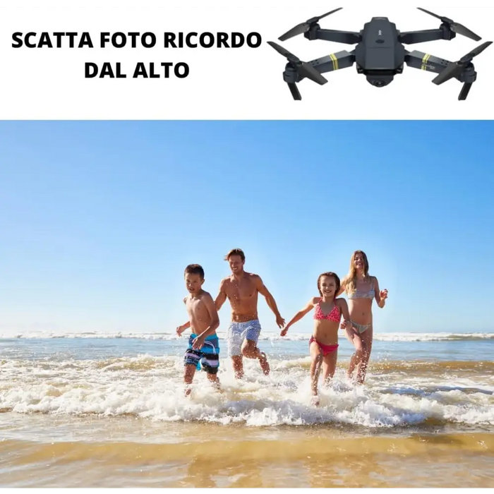 Drone Pieghevole con Doppia Fotocamera 1080 P
