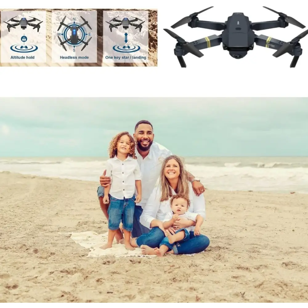 Drone Pieghevole con Doppia Fotocamera 1080 P