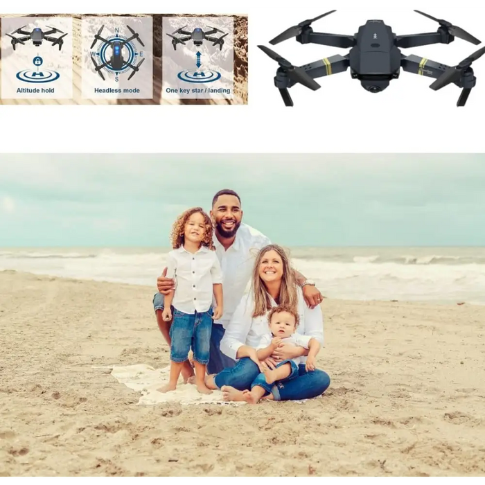 Drone Pieghevole con Doppia Fotocamera 1080 P