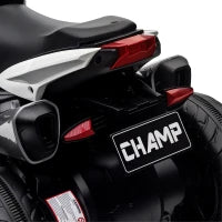 Moto Elettrica per Bambini 3-5 Anni Max. 25kg con Luci, Musica, Batteria 6V e Velocità 3km/h, 86x42x52 cm Blu