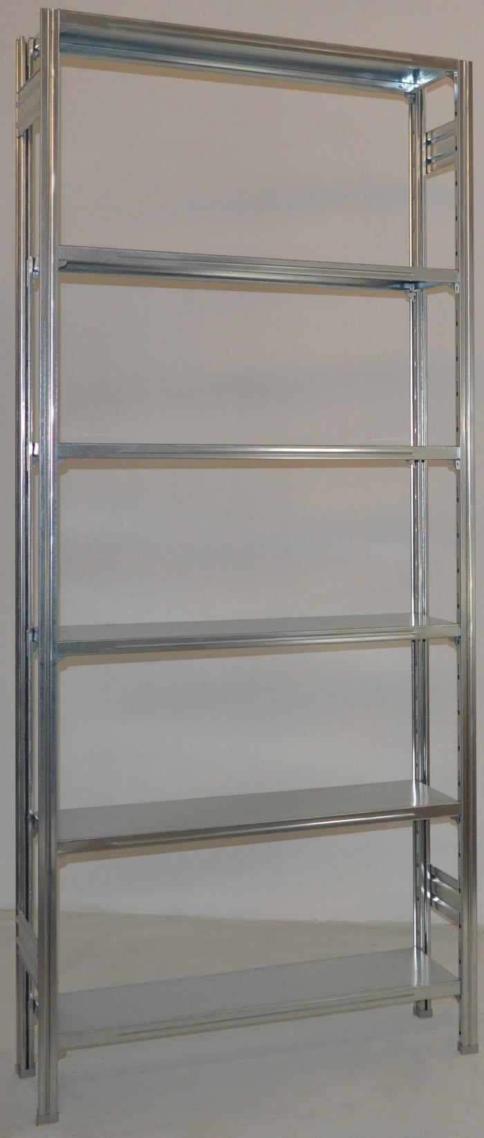 Scaffalatura in metallo da magazzino Zincata cm. 100x30x300h