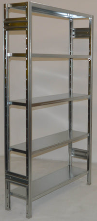 Scaffalatura in ferro da magazzino Zincata cm. 100x30x200h