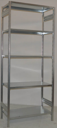 Scaffalatura metallica da magazzino Zincata cm. 100x50x242h