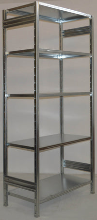 SCAFFALATURA metallica da magazzino Zincata cm. 80x70x242h