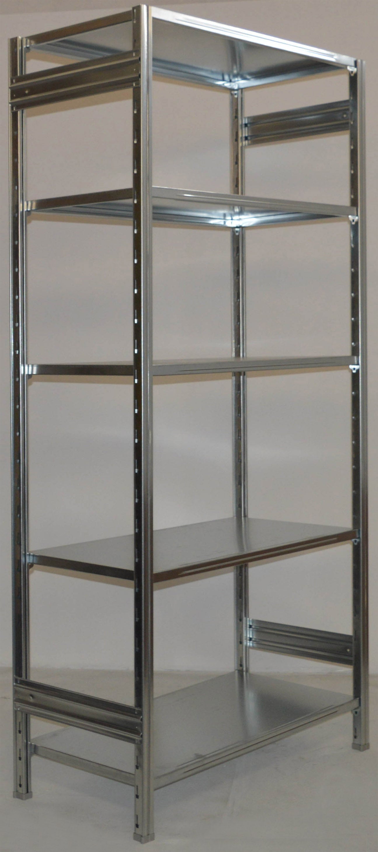 SCAFFALATURA metallica da magazzino Zincata cm. 80x80x242h