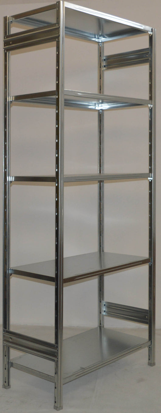 Scaffalatura metallica da magazzino Zincata cm. 100x50x242h