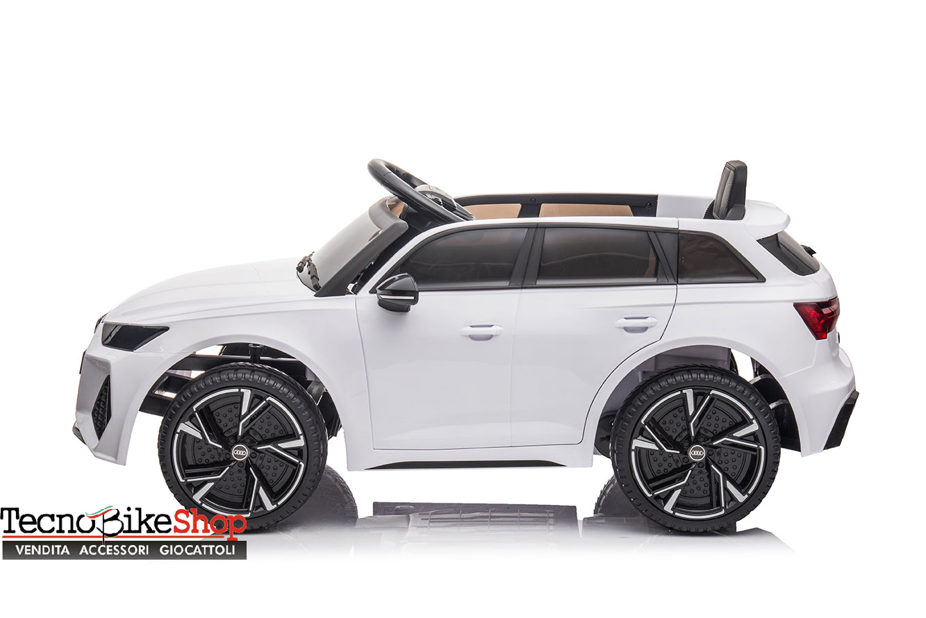 Auto Macchina Elettrica Per Bambini Audi RS6 12V-Bianco