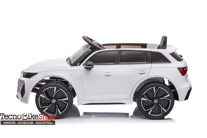 Auto Macchina Elettrica Per Bambini Audi RS6 12V-Bianco