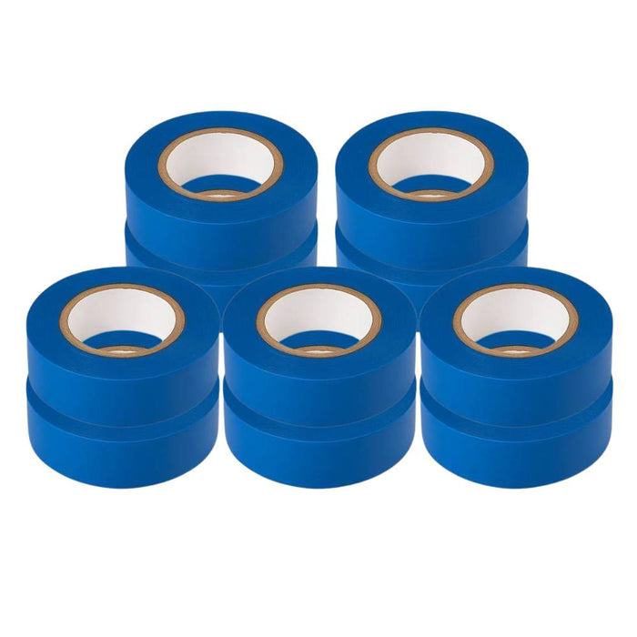Kit nastro isolante in pvc autoestinguente multicolore per impianti sicuri *** colore blu, dimensioni 19 mm x 25 mt x...