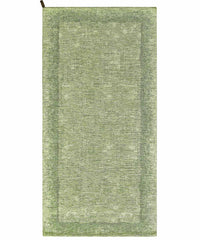 Tappeto moderno DUBLINO VERDE elegante cornice tinta unita, tappetino bagno multiuso lavabile antiscivolo cm.55x80