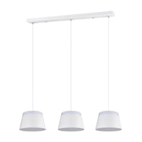 LÚZETE - DUQUESA LAMPADA DA SOFFITTO A 3 LUCI IN METALLO BIANCO