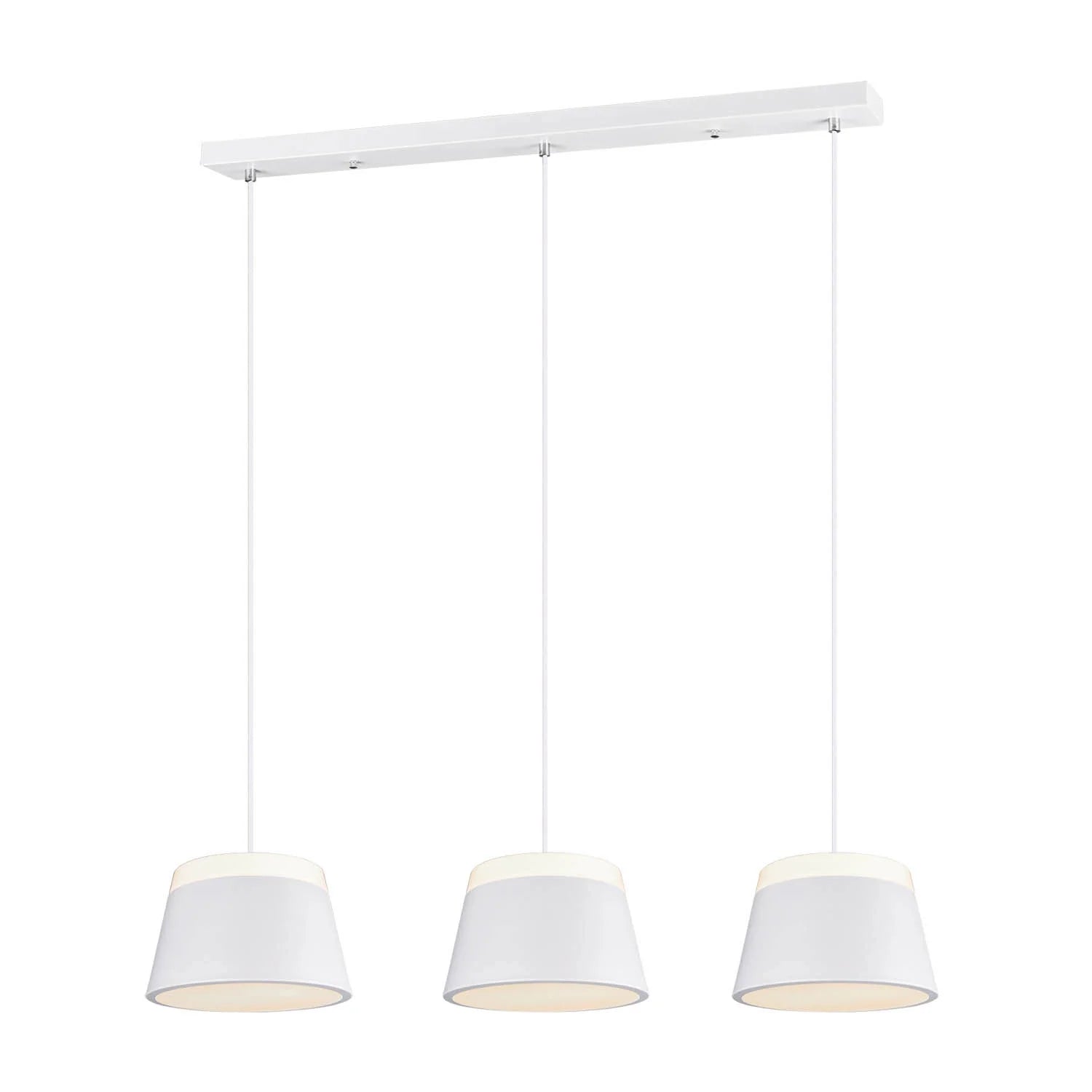 LÚZETE - DUQUESA LAMPADA DA SOFFITTO A 3 LUCI IN METALLO BIANCO
