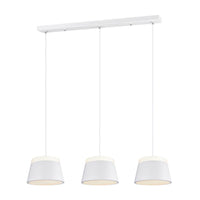 LÚZETE - DUQUESA LAMPADA DA SOFFITTO A 3 LUCI IN METALLO BIANCO