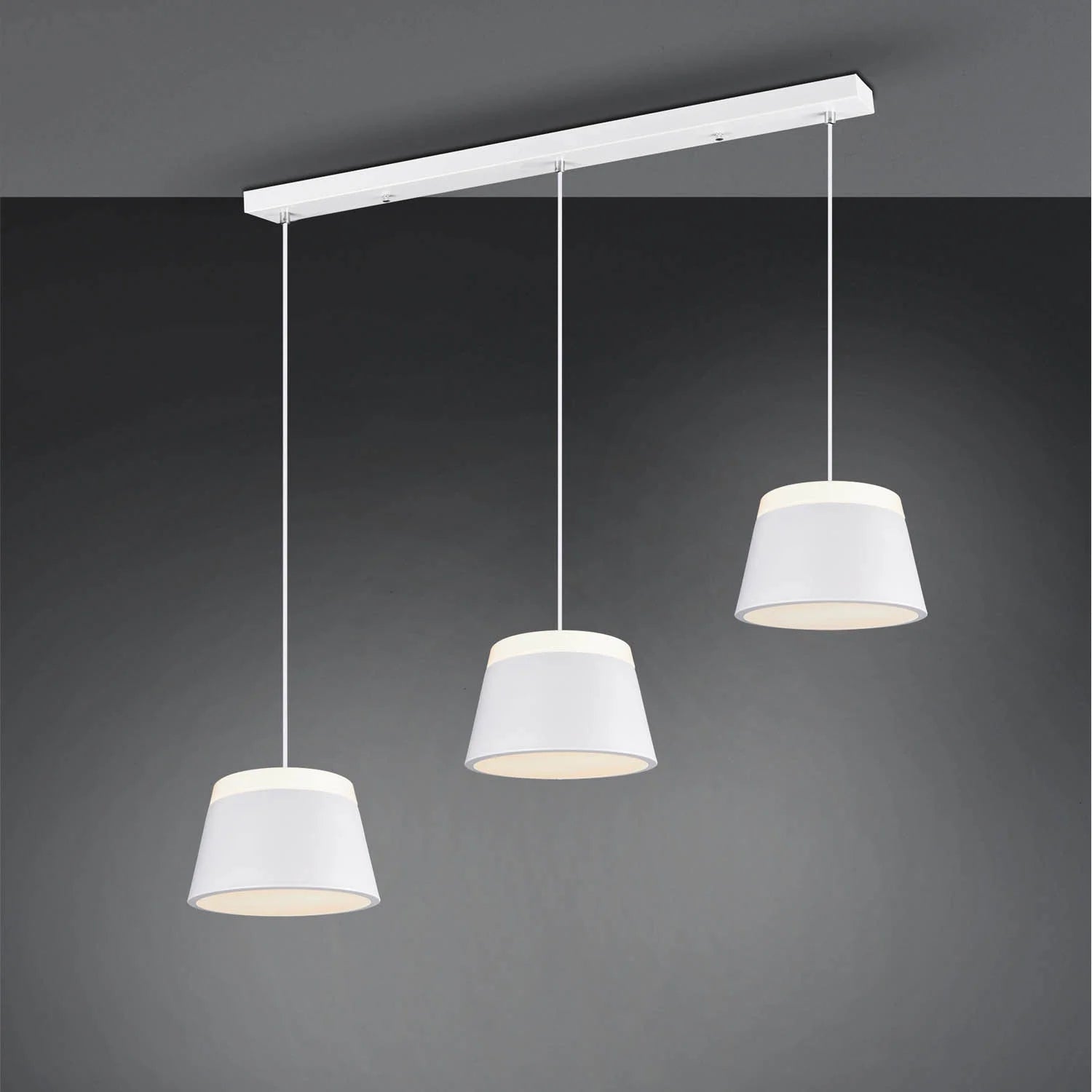 LÚZETE - DUQUESA LAMPADA DA SOFFITTO A 3 LUCI IN METALLO BIANCO