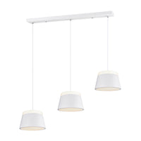 LÚZETE - DUQUESA LAMPADA DA SOFFITTO A 3 LUCI IN METALLO BIANCO