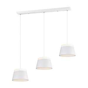 LÚZETE - DUQUESA LAMPADA DA SOFFITTO A 3 LUCI IN METALLO BIANCO