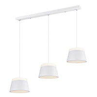 LÚZETE - DUQUESA LAMPADA DA SOFFITTO A 3 LUCI IN METALLO BIANCO