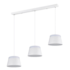 LÚZETE - DUQUESA LAMPADA DA SOFFITTO A 3 LUCI IN METALLO BIANCO