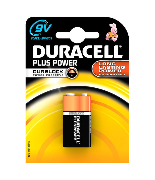 Duracell Long Lasting Power Batteria Pila Alkalina 9v Transistor         