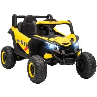 Macchina elettrica bambini 12 V, con telecomando, 96 x 61 x 56 cm, Giallo