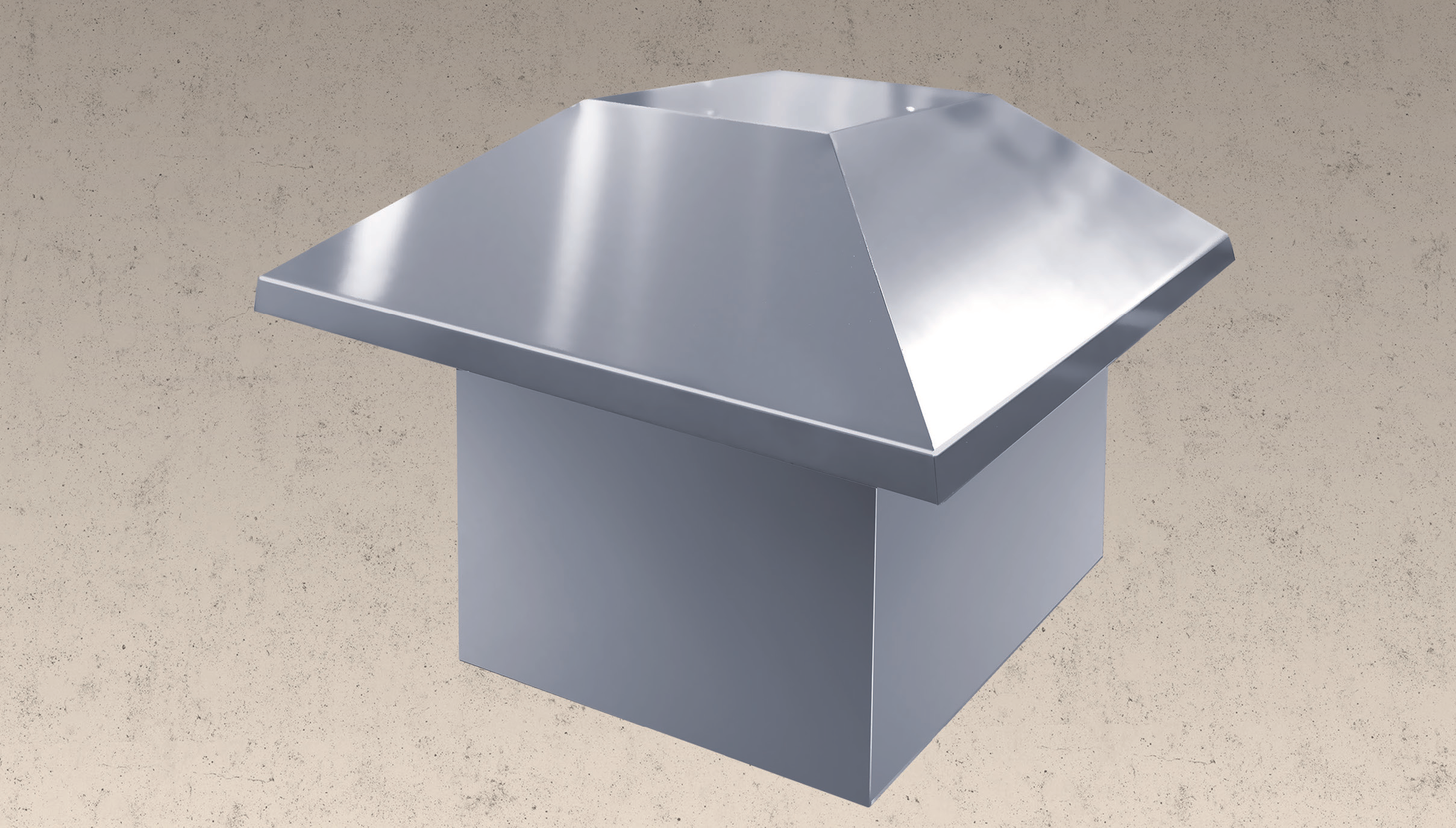 KUBIC MOTORE PER ESTERNO - cm 46x42 â€“ Inox - 1.000 m3/h