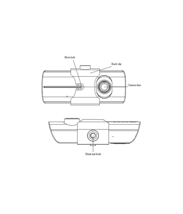 Dvr Per Veicoli Auto Con Doppia Camera Frontale E Posteriore Con Sensore Gps         