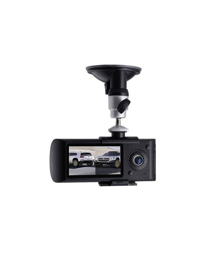 Dvr Per Veicoli Auto Con Doppia Camera Frontale E Posteriore Con Sensore Gps         