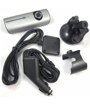 Dvr Per Veicoli Auto Con Doppia Camera Frontale E Posteriore Con Sensore Gps         