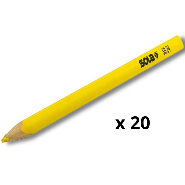 Matita speciale sb 24 colore giallo legno supporti scuri confezione 20 pezzi