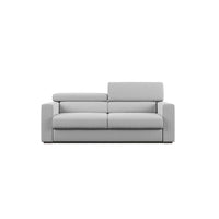 Dylan Divano con pouf estraibile 158 cm grigio
