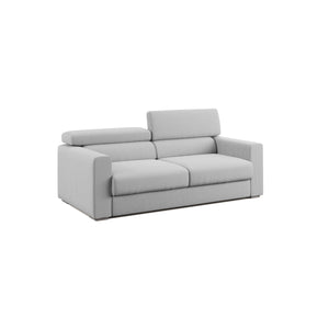 Dylan Divano con pouf estraibile 158 cm grigio