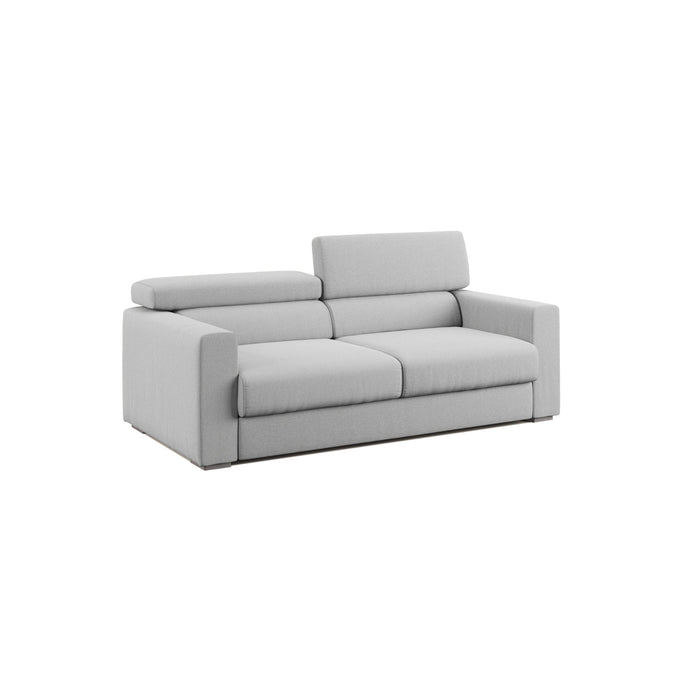 Dylan Divano con pouf estraibile 158 cm grigio
