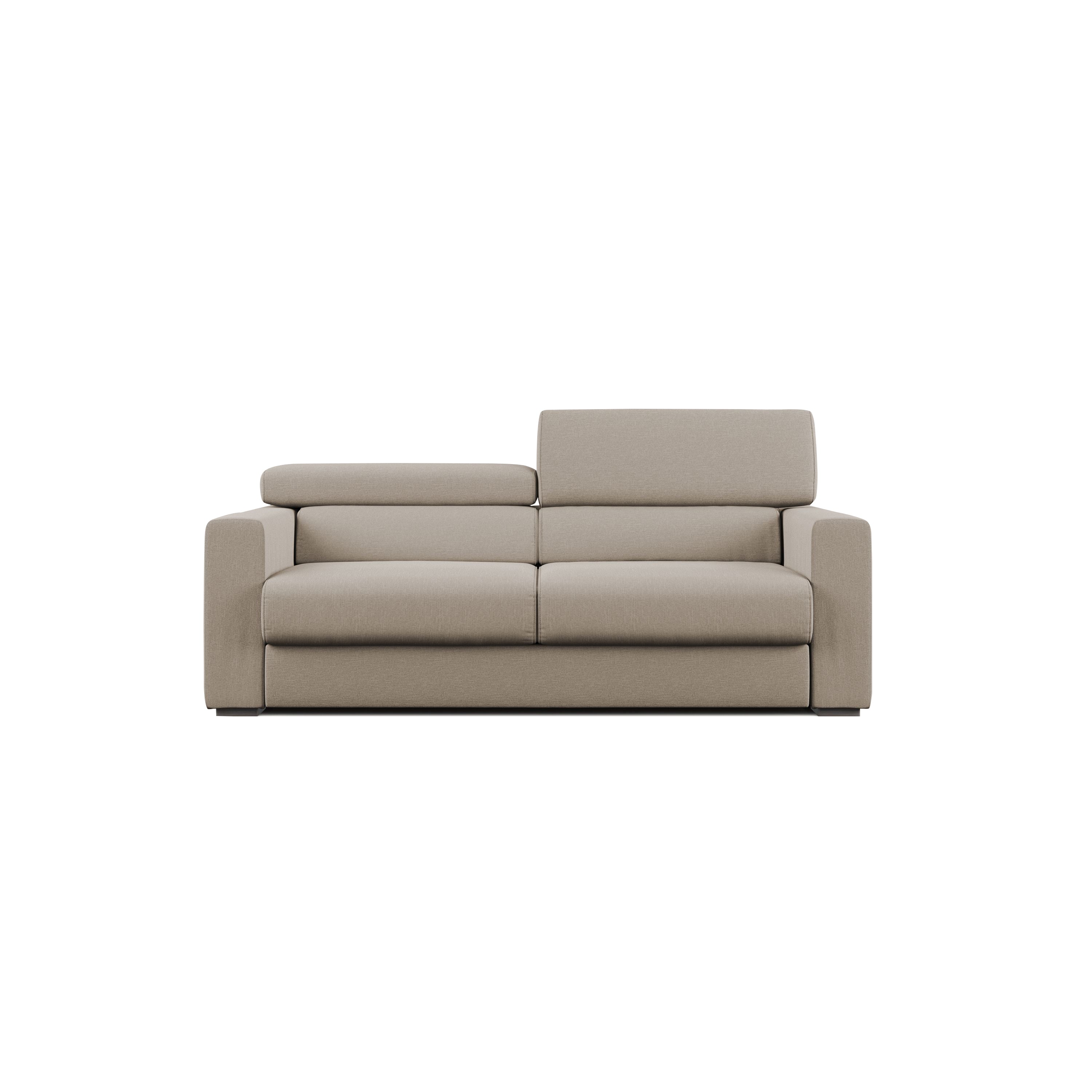 Dylan Divano con pouf estraibile 158 cm beige